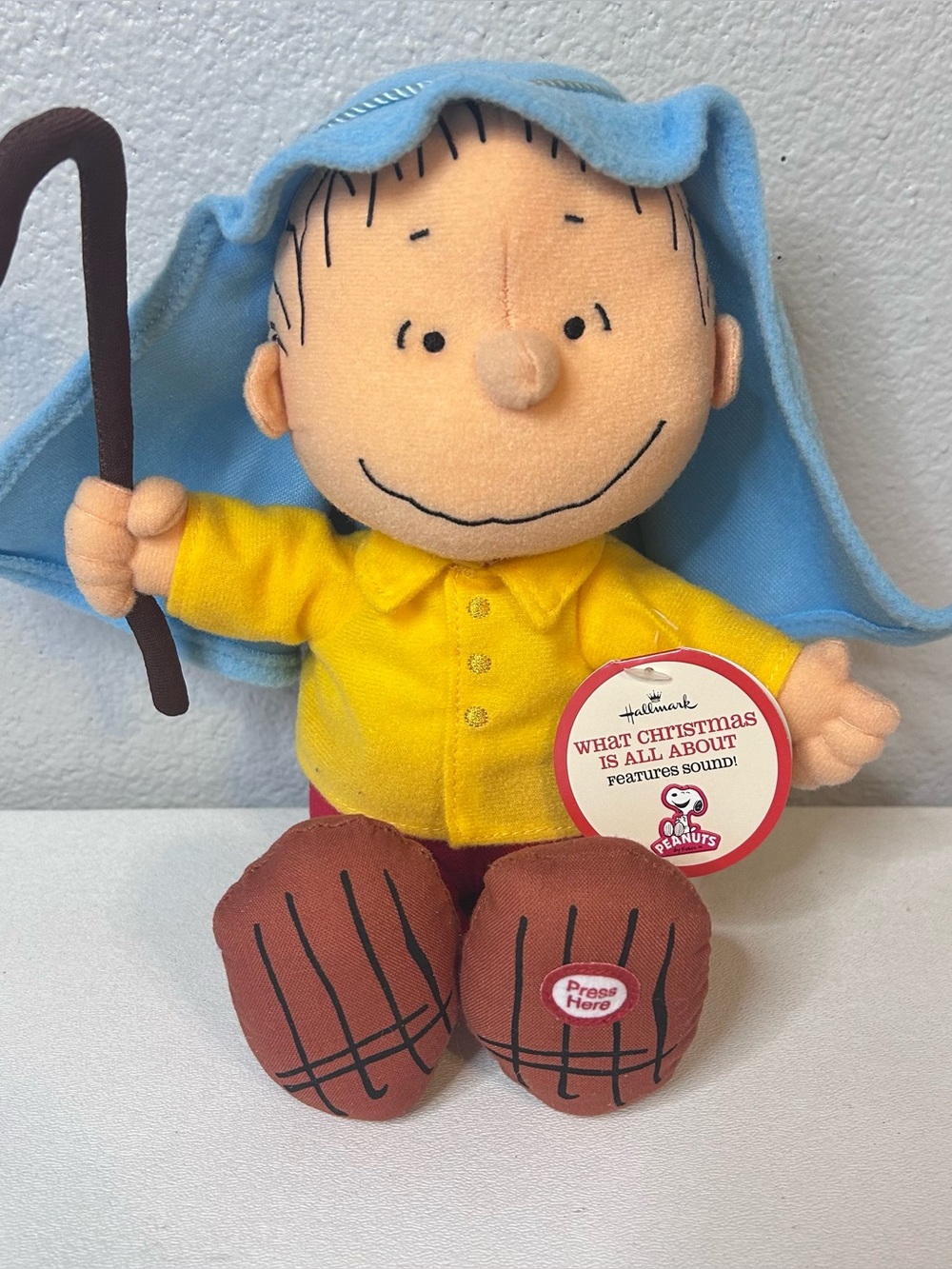 Hallmark Peanuts Linus Shepherd What Christmas Is All About Talking Plush Works